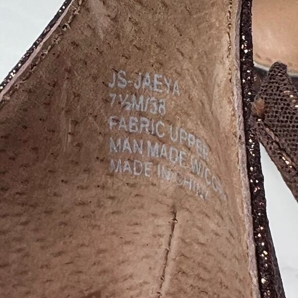 Jessica Simpson JS-Jaeya Strappy Heel Bronze Shimmer Women's 7.5M Formal Prom - Picture 9 of 11